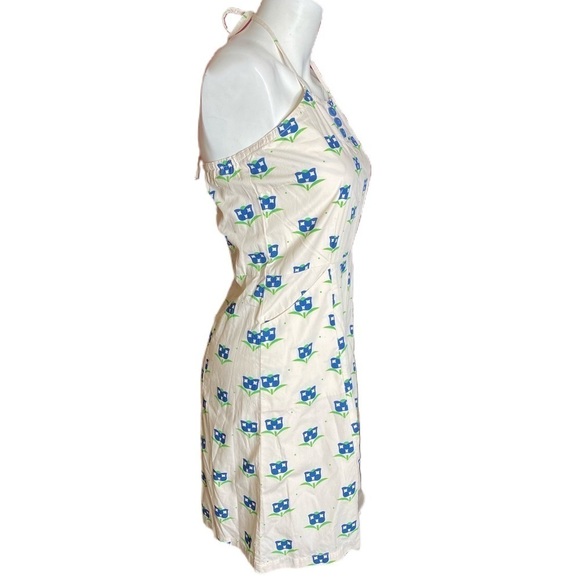 Tulle Vintage Dress Halter Tulip Size S - Picture 2 of 10